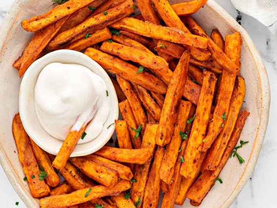 Sweet Potato Fries with Dipping Sauce